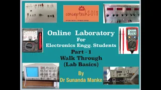 Online Electronics Laboratory for Engineering Students part 1 : Electronic components & Instruments