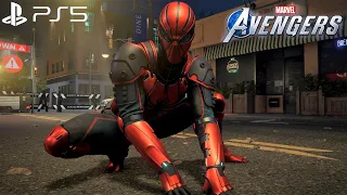 Marvel's Avengers - Spider-Man MK III Suit Gameplay 4K 60FPS (PlayStation 5)