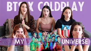 Coldplay X BTS - My Universe (Official Video) | Spanish college students REACTION (ENG SUB)