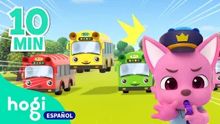 Las Mejores Canciones de Autobuses | Colores para niños de 2 a 3 años | +Mix | Hogi en español