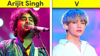 Arijit Singh🇮🇳 Vs V (BTS)🇰🇷 Singer Comparison #shorts