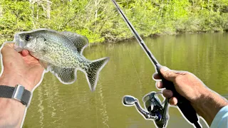 Fishing A HIDDEN Pond For Crappie