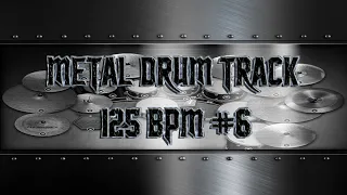 Mid Tempo Modern Metal Drum Track 125 BPM | Preset 3.0 (HQ,HD)