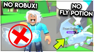 Fly Your Pet *WITHOUT* A FLY POTION in Adopt Me! (NO ROBUX NEEDED) Roblox