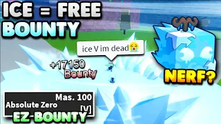 Land This ICE COMBO, You Get FREE BOUNTY In Blox Fruits! (Bounty Hunt)