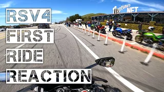 RSV4 | First Ride Reaction | It's A Beast