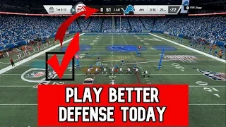 PLAY BETTER DEFENSE TODAY- MADDEN 20 PRO TIPS- WIN GAMES EASY