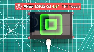 #New 4.3" ESP32-S3 TFT Touch, LVGL/ Indoor Environment Monitor(TVOC/CO2) /...