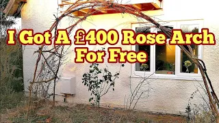 Making A Free DIY Rose Arch ( Garden Arch)