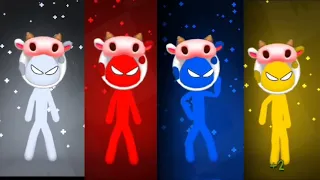 White Cow or Red Cow ? stickman minigames random | gameplay | stickman party 234