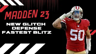 New Post Patch Fastest Blitz! Glitch Defense in Madden 23 Nickle over