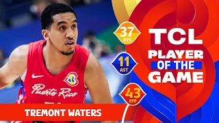 Tremont Waters (37 PTS) | TCL Player Of The Game | DOM vs PUR | FIBA Basketball World Cup 2023