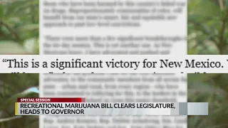 Recreational Marijuana bill heads to Governor