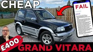 I Bought A Cheap Rusty Grand Vitara For £400!