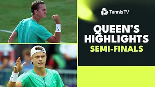 Alcaraz Battles Korda, Rune & De Minaur Lock Horns! | Queen's 2023 Semi-Final Highlights