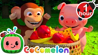 Red Apples and Yelow Bananas | CoComelon Animal Time - Learning with Animals