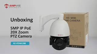 Anpviz 5MP POE IP Camera Pan/Tilt 20X Optical Zoom Night Vision 165ft Speed Dome Camera AZ-IPZ46520E