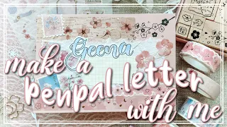 Dear Geena🌸 | Cherry blossom themed penpal letter ft. Notebook Therapy