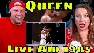 reaction To Queen - Live Aid 1985 Show Completo  (FULL HD 1080p REMASTER) THE WOLF HUNTERZ REACT