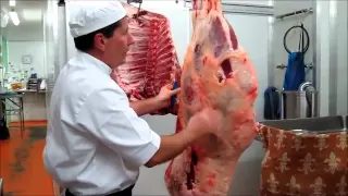 Part 1 - How to bone a hind quarter of beef demonstration by Master Butcher Michael Cross