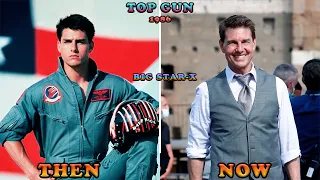 Top Gun (1986 vs 2022) All Cast: Then and Now