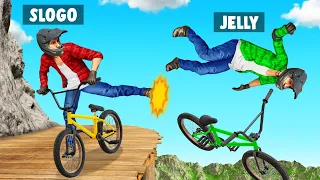 JELLY vs SLOGO In RIDERS REPUBLIC!