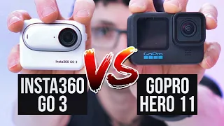 Insta360 GO 3 VS GoPro 11 (Game Changing 2-in-1 Lightweight Mini Camera)