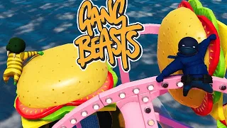 GANG BEASTS - The Wheel from Hell [Melee] - Xbox One Gameplay