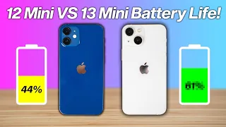 iPhone 13 Mini vs 12 Mini Battery Life Drain Test!