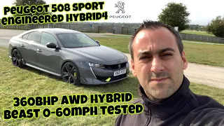 Peugeot 508 sport engineered hybrid4 360 GT - Most powerful peugeot ever & best all round hybrid car
