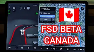 Tesla FSD Beta 10.3 in Canada - Mostly Turns @Night