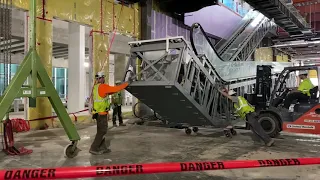 KCI Airport New Terminal Escalator Install July 2021