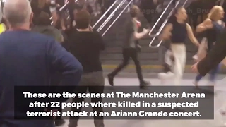 Manchester Arena explosion: Witness footage and reactions