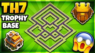 THIS IS THE "BEST" TOWN HALL 7 (TH7) TROPHY BASE DESIGN EVER WITH LINK! - Clash Of Clans