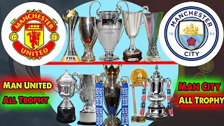 Manchester United Vs Manchester City Head To Head All Trophies Compared 🏆 Which Club is Best ❓