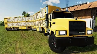 FS19 Mod | Mack Pinnacle & Rytrans B-Double Animal Trailers