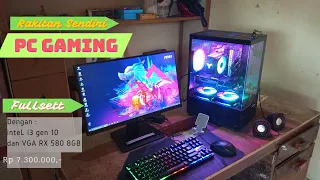 Pc gaming 7 jutaan fullset 2024 dengan vga RX580 8GB