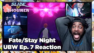 I AM THE BONE OF MY SWORD!!! | Fate/Stay Night Unlimited Blade Works Episode 7 Reaction