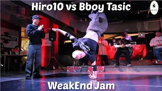 Hiro10 (GSB) vs. Bboy Tasic (Slovenia Olympic breaking team). Battle of the Night. WeakEnd Jam