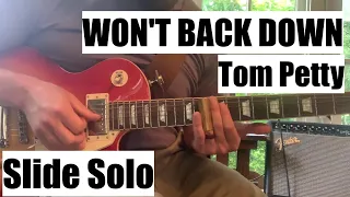 I WON'T BACK DOWN Slide Solo Lesson (Tom Petty)