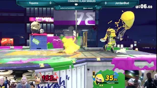 Tiquono with the tech chase bury to f smash
