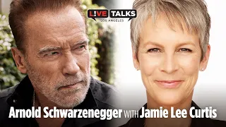 Arnold Schwarzenegger in conversation with Jamie Lee Curtis at Live Talks Los Angeles