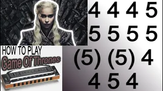 GAME OF THRONES HARMONICA ( C DIATONIC ), ARMÓNICA C, BLUES HARP C, GAITA DE BOCA C MUNDHARMONIKA C