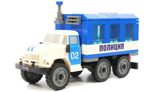 Build a Lego Police Car -Gorod masterov 3117 ZIL 131 Police truck