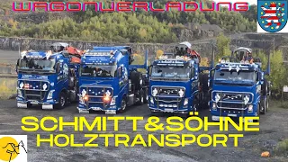 Schmitt & Söhne Holztransport / Wagonverladung 🌲🌲🌲🌲🌲                   #Sonneberg#Holztransport