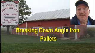 Breaking Down Angle Iron Pallets