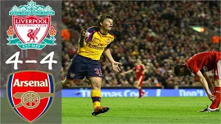 Liverpool vs Arsenal 4-4 Premier league 2008/09 highlights |Arshavin vs Liverpool|