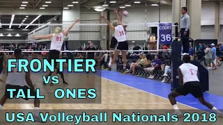 Frontier vs Tall Ones (Day 2, Match 6) - USAV Nationals 2018 Volleyball Tournament