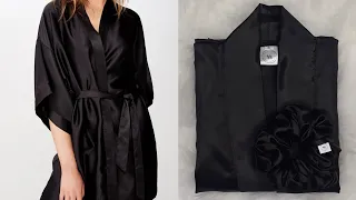 HOW TO|DIY Satin Robe Tutorial | Cutting and Sewing