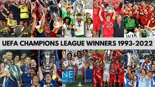 UEFA Champions League Winners from 1993 to 2022